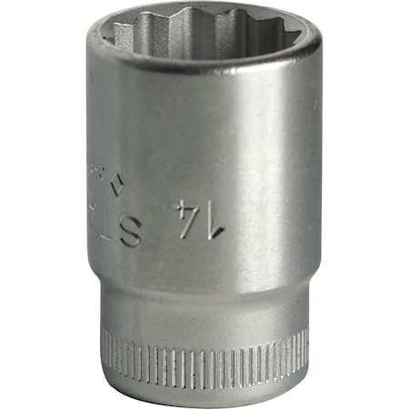 Stahlwille Tools 10 mm (3/8") Socket Size 14 mm L.30 mm, 2010014 02010014